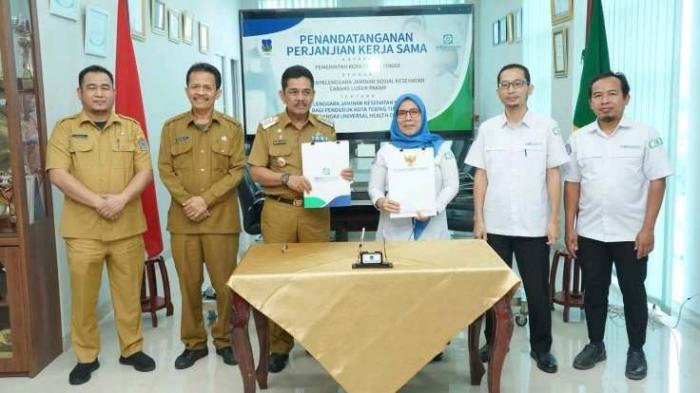 Penandatanganan Perjanjian Kerja Sama antara Pemerintah Kota Tebing Tinggi dengan BPJS Kesehatan Cabang Lubuk Pakam