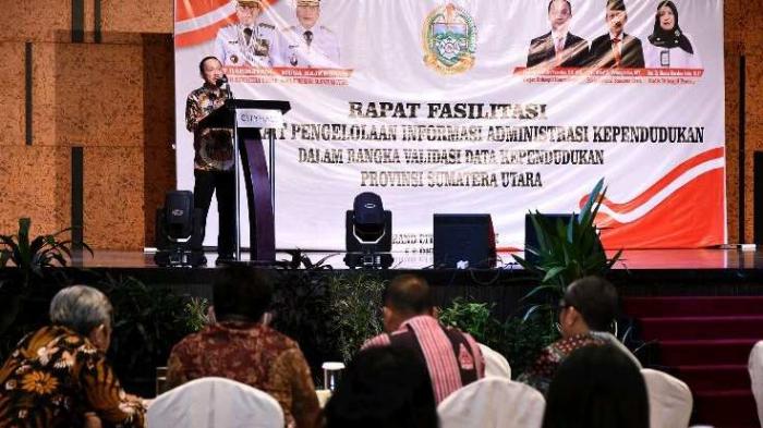 Rapat Fasilitasi Pengelolaan Informasi Administrasi Kependudukan Dalam Rangka Validasi Data Kependudukan Provinsi Sumut, Kamis (6/10)