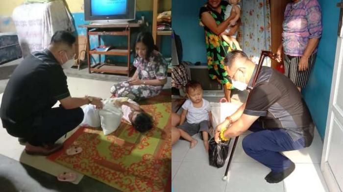 Drs Wong Chun Sen menyambangi anak penderita Stunting binaannya