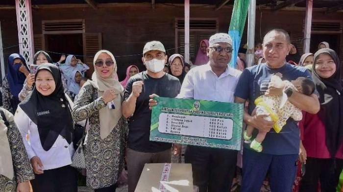Edy Rahmayadi meninjau pelaksanaan Pos Kesehatan Pemerintah Provinsi Sumut di Kelurahan Alankahae, Kecamatan Ulu Pungkut, Kabupaten Mandailingnatal, Rabu (12/10/2022).