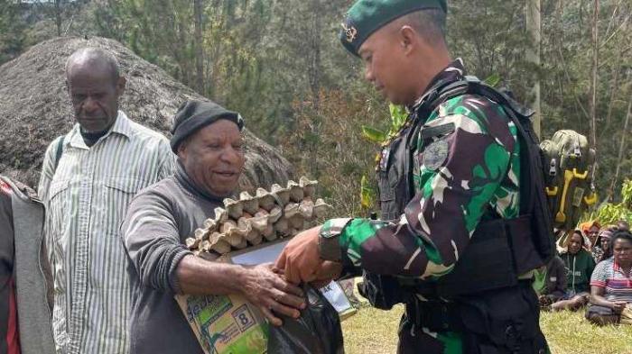 Pos Malagay dengan sigap segera menghadiri acara kedukaan dan memberikan bantuan Sembako 