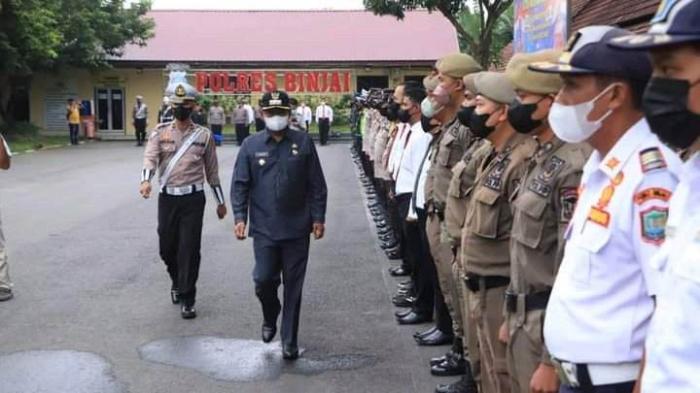 Gelar pasukan Operasi Zebra Toba di Polres Binjai, Senin (3/10)