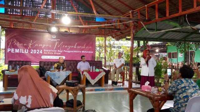 Sosialisasi Pemilu 2024 oleh KPU Binjai, tema "Peran Kampus Menyukseskan Pemilu 2024"