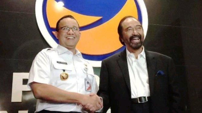 Surya Paloh dan Anies Baswedan 