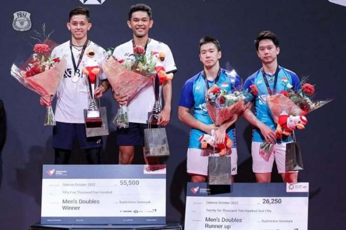 Fajar Alfian/Muhammad Rian Ardianto dan Kevin Sanjaya/Marcus Gideon.
