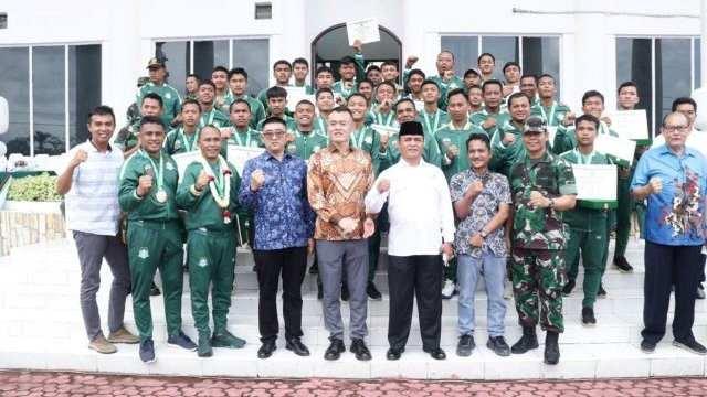 Penyambutan kepulangan Tim Liga Santri Piala Kasad 2022
