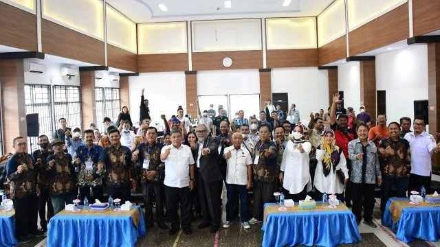 Seminar Sehari Wartawan Ramah Anak Kabupaten Deli Serdang di Aula Pengembangan Produk Unggulan (P3UD) Kabupaten Deli Serdang, Rabu (26/10/2022).
