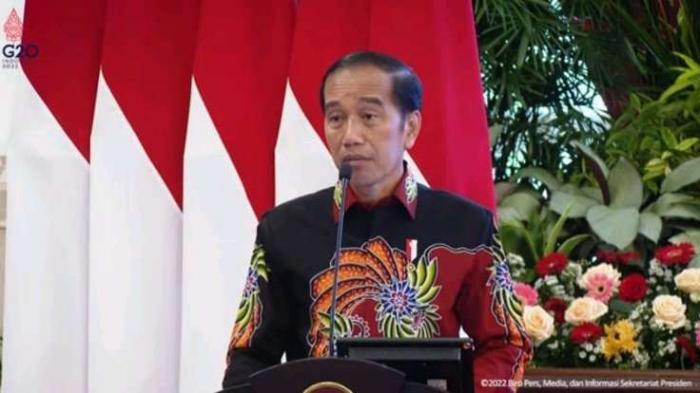Presiden Jokowi saat memberikan arahan pada 599 Anggota Polri yang saat ini sedang memegang jabatan strategis 