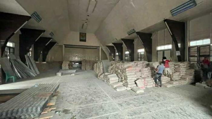 Material bangunan bantuan Polda Sumut dan jajaran