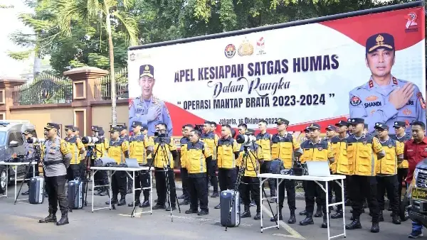 Apel Gelar Pasukan Ops Mantap Brata 2023