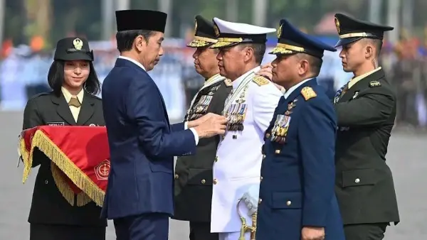 Perayaan Hari Ulang Tahun ke-78 TNI dengan tema "TNI Patriot NKRI, Pengawal Demokrasi Untuk Indonesia Maju," yang berlangsung di Silang Monas, Jakarta Pusat, pada Kamis (5/10/2023).