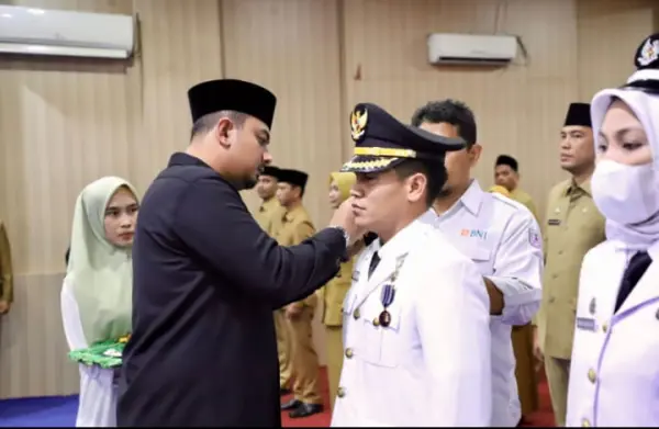 Pelantikan pejabat oleh Wakil Wali Kota Binjai 