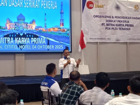 Hadiri Orginizing SPEE, DPW FSPMI Riau Tegaskan Penguatan Serikat di Tingkat Basis
