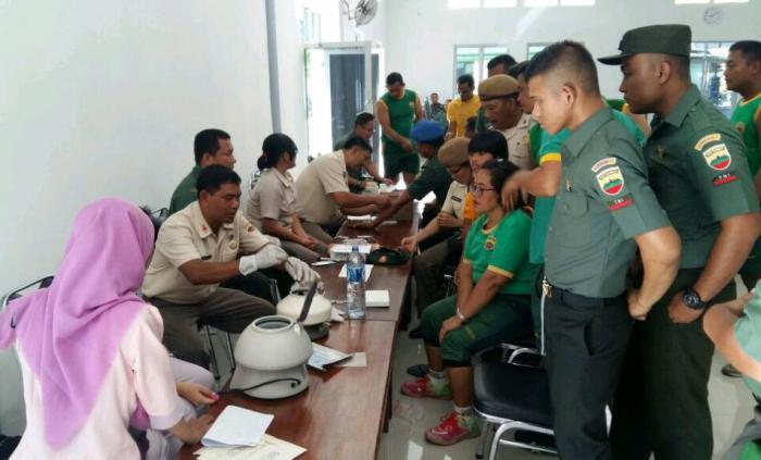 Korem 023/Kawal Samudera Cek Kesehatan Prajurit