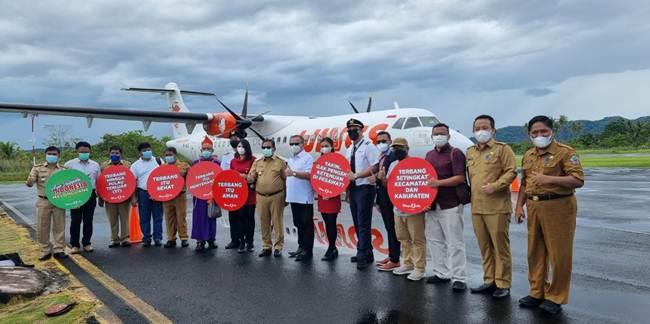 Wings Air Resmikan Penerbangan Perdana Rute Tahuna - Melonguane - Tahuna