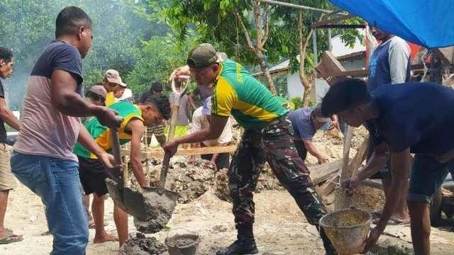 Pembangunan Masjid Tanah Merah bertempat di Desa Liang, Kec. Salahutu, Kab. Maluku Tengah, Maluku.