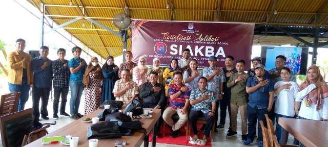 KPU Kota Binjai menggelar Sosialisasi Aplikasi Sistem Informasi Anggota KPU dan Badan Ad Hoc (SIAKBA)