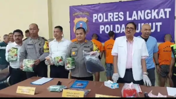 Dua mahasiswa asal Aceh Utara diamankan di Polres Langkat 