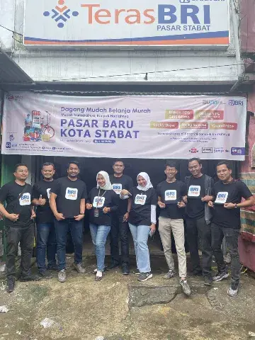 Sosialisasi BRImo, Pasar Id dan Qris oleh BRI Stabat