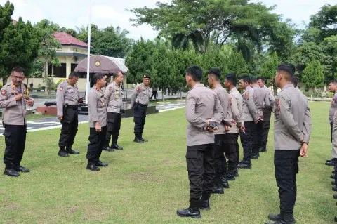 Kegiatan pelatihan personel Polres Serdang Bedagai