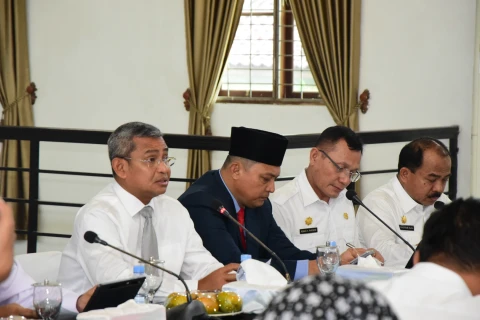 Penjabat (Pj) Bupati Deli Serdang, Ir Wiriya Alrahman MM, pada Evaluasi Program Gerakan Smart City
