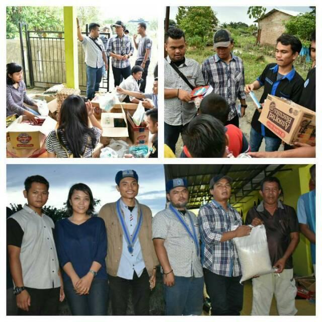 Penyerahan bantuan pada korban banjir di Tebing Tinggi dari GMKI