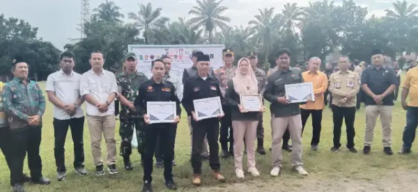 Peserta Apel Siaga Pengawasan Kampanye Damai di Labura