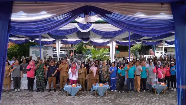 Gerakan GERMAS melalui aksi bergizi untuk cegah stunting di Kota Pematang Siantar, Selasa (5/12/2023)
