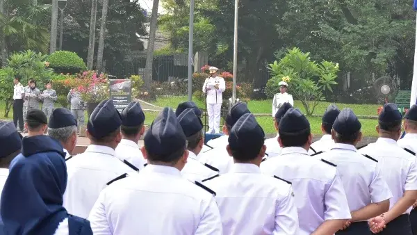 Upacara peringatan HUT Bakamla RI tahun 2023