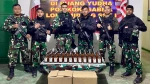 Satgas Yonzipur 8/SMG Berhasil Amankan Ratusan Botol Miras Ilegal di Perbatasan RI-Malaysia