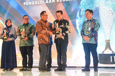 Rapat Koordinasi Nasional (Rakornas) Keuangan Daerah di Hotel Grand Sahid Jaya, Jakarta, baru-baru ini.