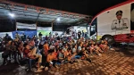 Pemprov Sumut Hibur Relawan dan Masyarakat Tapsel dengan Nonton Bareng Film Agak Laen
