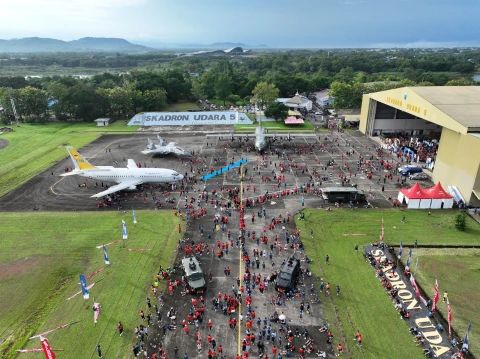 Ribuan Pelari Meriahkan Lanud Sultan Hasanuddin Air Force Run 2025