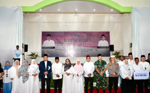 Pemko Binjai Gelar Doa Bersama untuk Bangsa dan Salurkan Bantuan Operasional