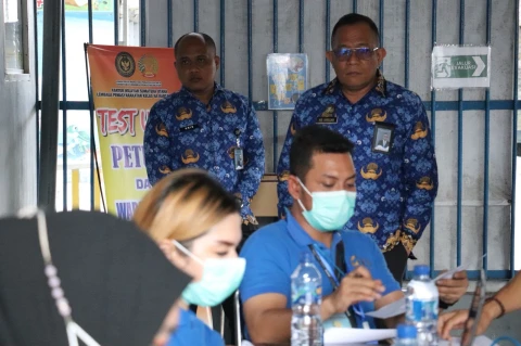 Kalapas Rantauprapat Memantau Kegiatan Screening