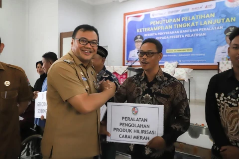 Penutupan Pelatihan Keterampilan Disperindag, Bupati Dorong Lahirnya Wirausahawan Baru